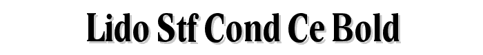Lido STF Cond CE Bold font